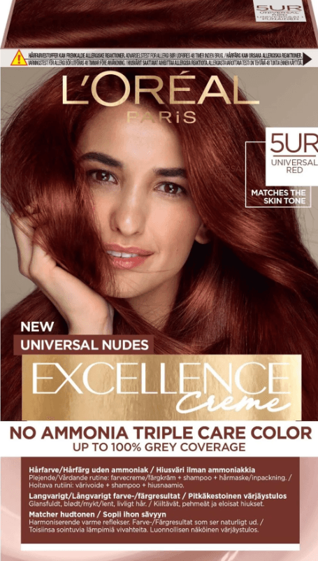 L’Oréal Paris Excellence Creme Nude Renkler Saç Boyası – 5 UR  Red