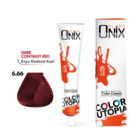 Morfose Onix Tüp Saç Boyası 6.66 Koyu Kontrast Kızıl 60 ml