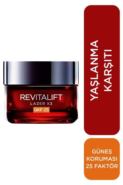L'Oréal Paris Revitalift Lazer X3 Leke ve Kırışıklık Karşıtı Bakım GKF25