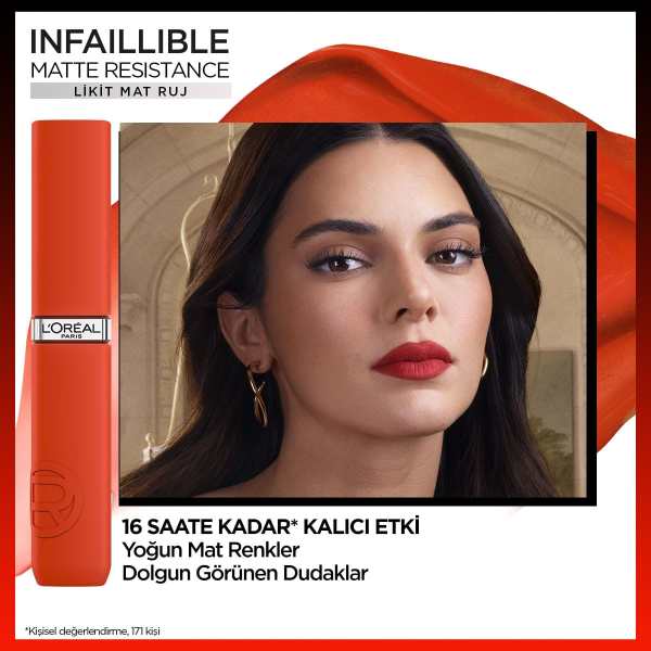 L'Oréal Paris Infaillible Matte Resistance Likit Mat Ruj - 625 Summer Flying