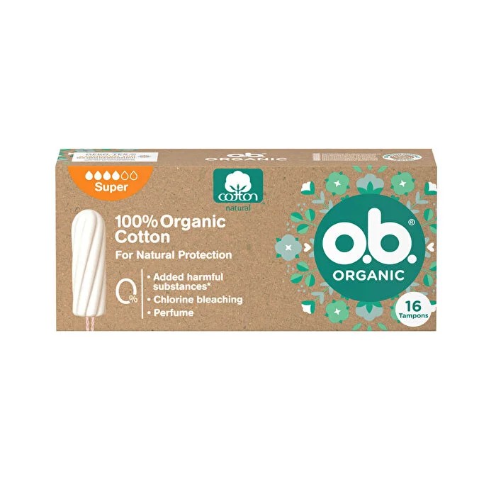 Ob Tampon Organic Super 16'lı