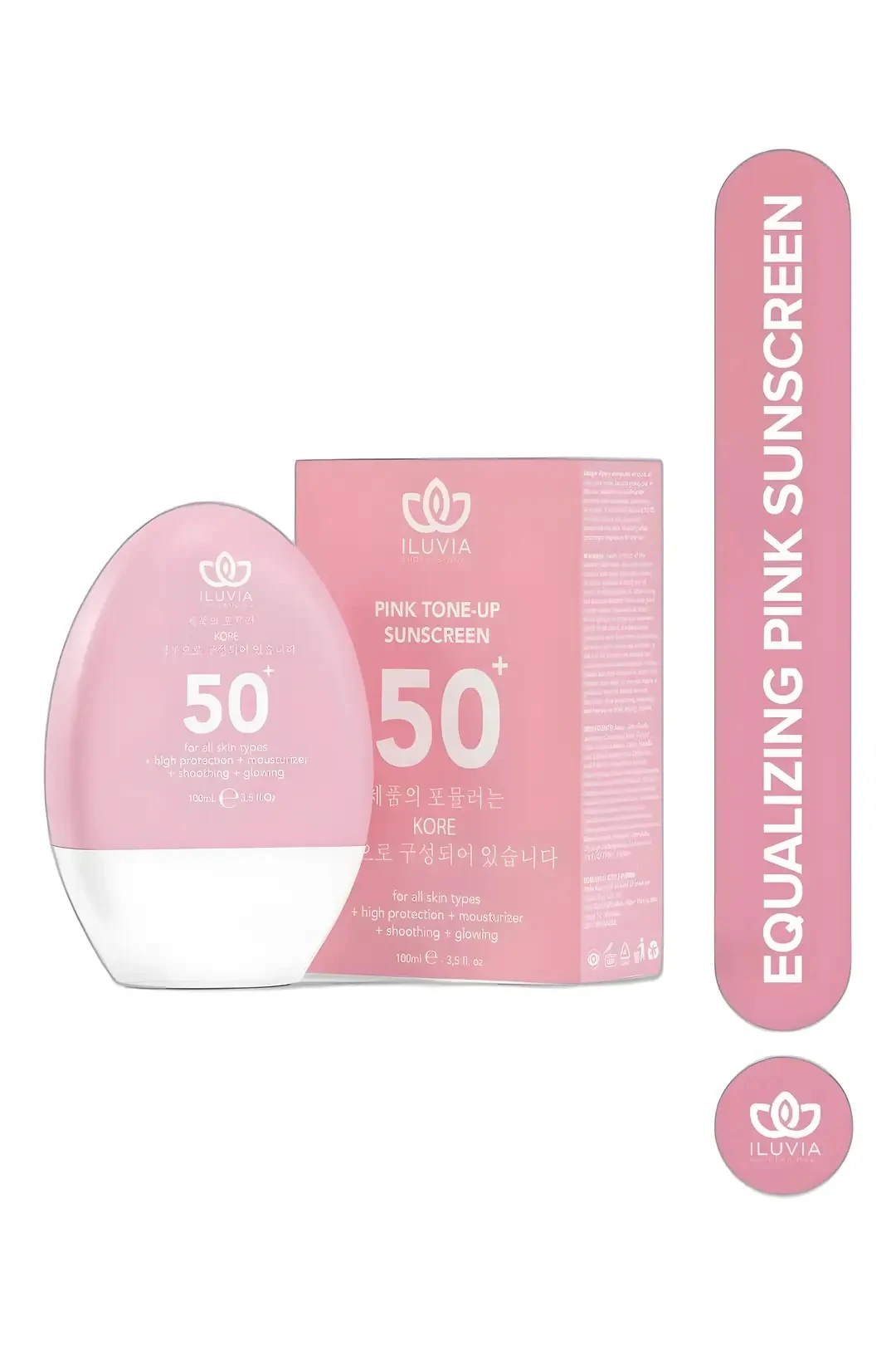 İluvia Spf 50 Pembe Ton Eşitleyici Pink Tone-up Güneş Kremi 100 Ml