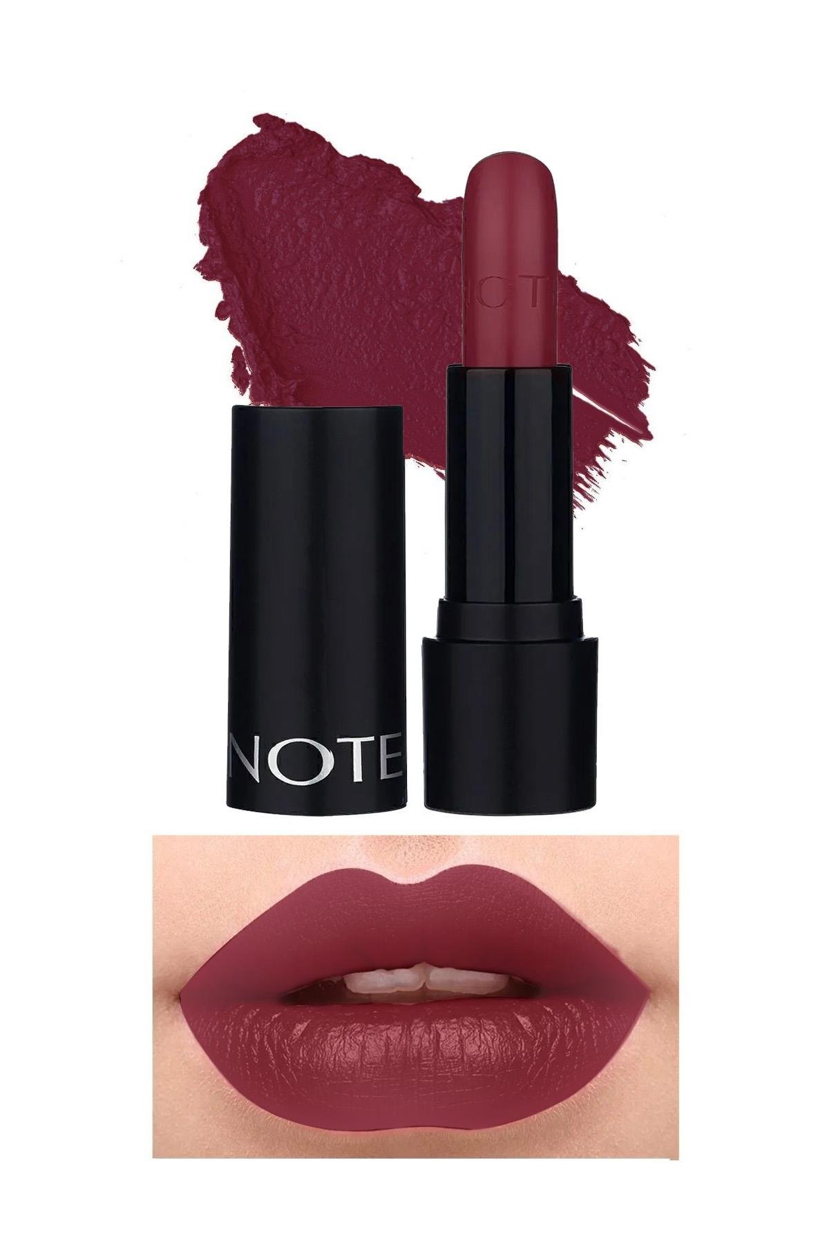 Note Deep Impact Lipstick 11 Vibrant Pink Kremsi Dokulu Yarı Parlak Ruj - Kırmızı