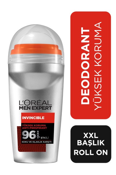 L'Oréal Paris MEN EXPERT INVINCIBLE ANTI-PERSPIRANT ROLL ON 50ML, EN