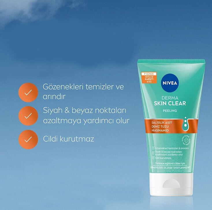 Nivea Yüz Bakım Derma Skin Clear Sivilce Karşıtı Peeling