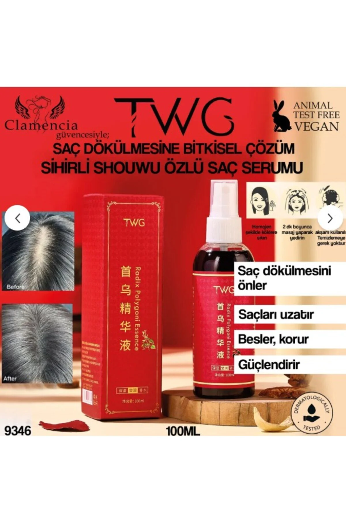Radix Saç Güçlendirme ve Uzatma Serumu 100ml 