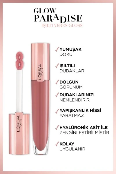L'Oréal Paris Glow Paradise Balm in Gloss - Işıltı Veren Parlatıcı 410 I Inflate