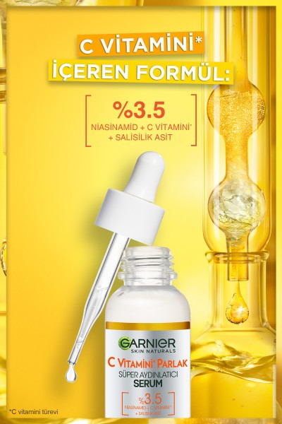 Garnier C Vitamini Parlak Süper Aydınlatıcı Serum 30ML