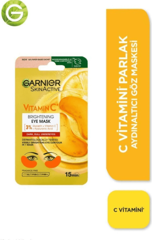 Garnier C Vitamini Parlak Aydınlatıcı Göz Maskesi