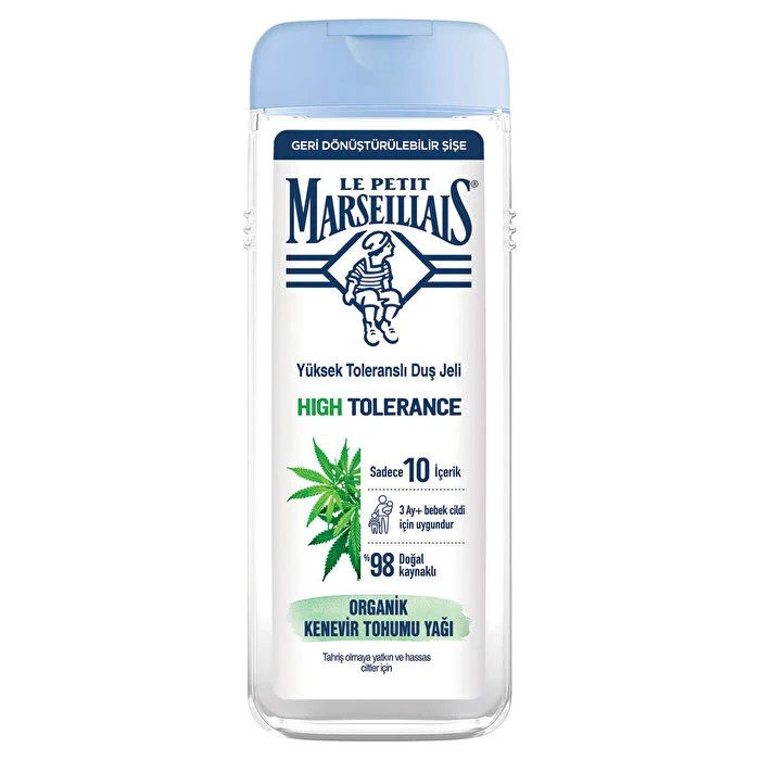 Le Petit Marseillais Hassas Ciltler İçin Cilt Koruyucu Duş Jeli Organik Kenevir Tohumu Yağı 400 ml