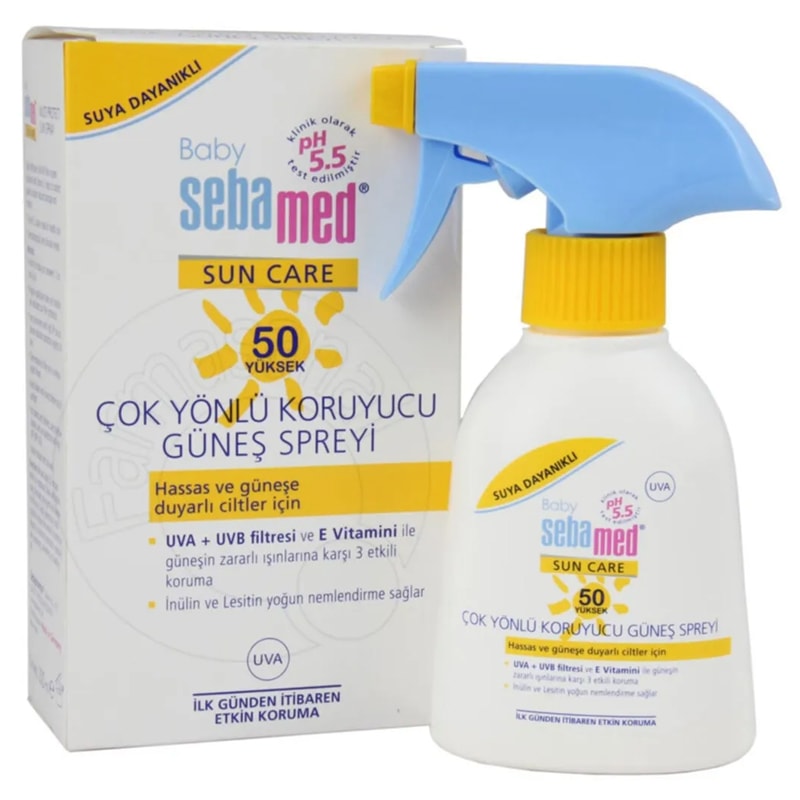 Sebamed Baby Sun Spray SPF 50 - Bebekler İçin Güneş Koruyucu Sprey 200ml