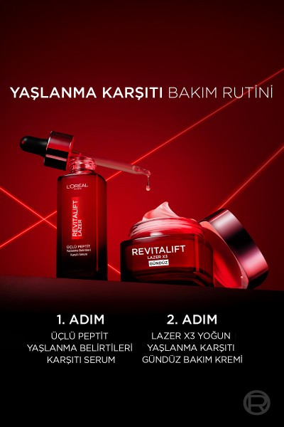 L'Oréal Paris Revitalift Lazer X3 Yoğun Yaşlanma Karşıtı Gündüz Bakım Kremi