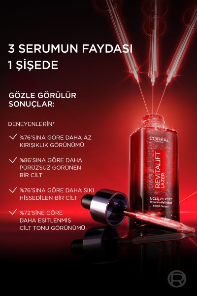 L'Oréal Paris Revitalift Lazer Yaşlanma Belirtileri Karşıtı Üçlü Peptit Bakım Serumu