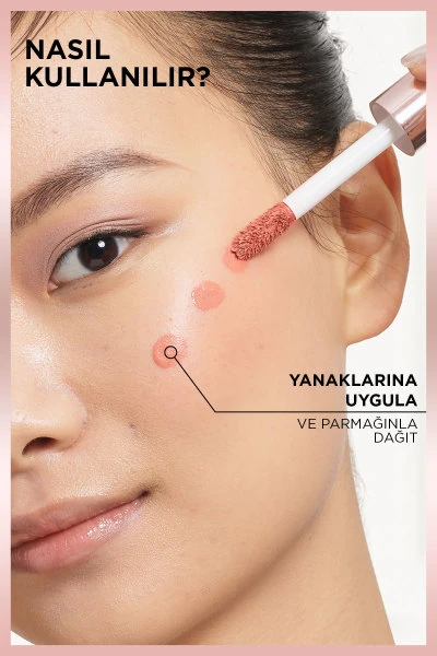 L’Oréal Paris Lumi Blush Likit Allık - Glowy Worth It Medium - 635