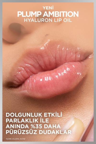 L'Oréal Paris Plump Ambition Hyaluron Lip Oil Besleyici ve Nemlendirici Dudak Parlatıcısı - 390 Cherry Cherie