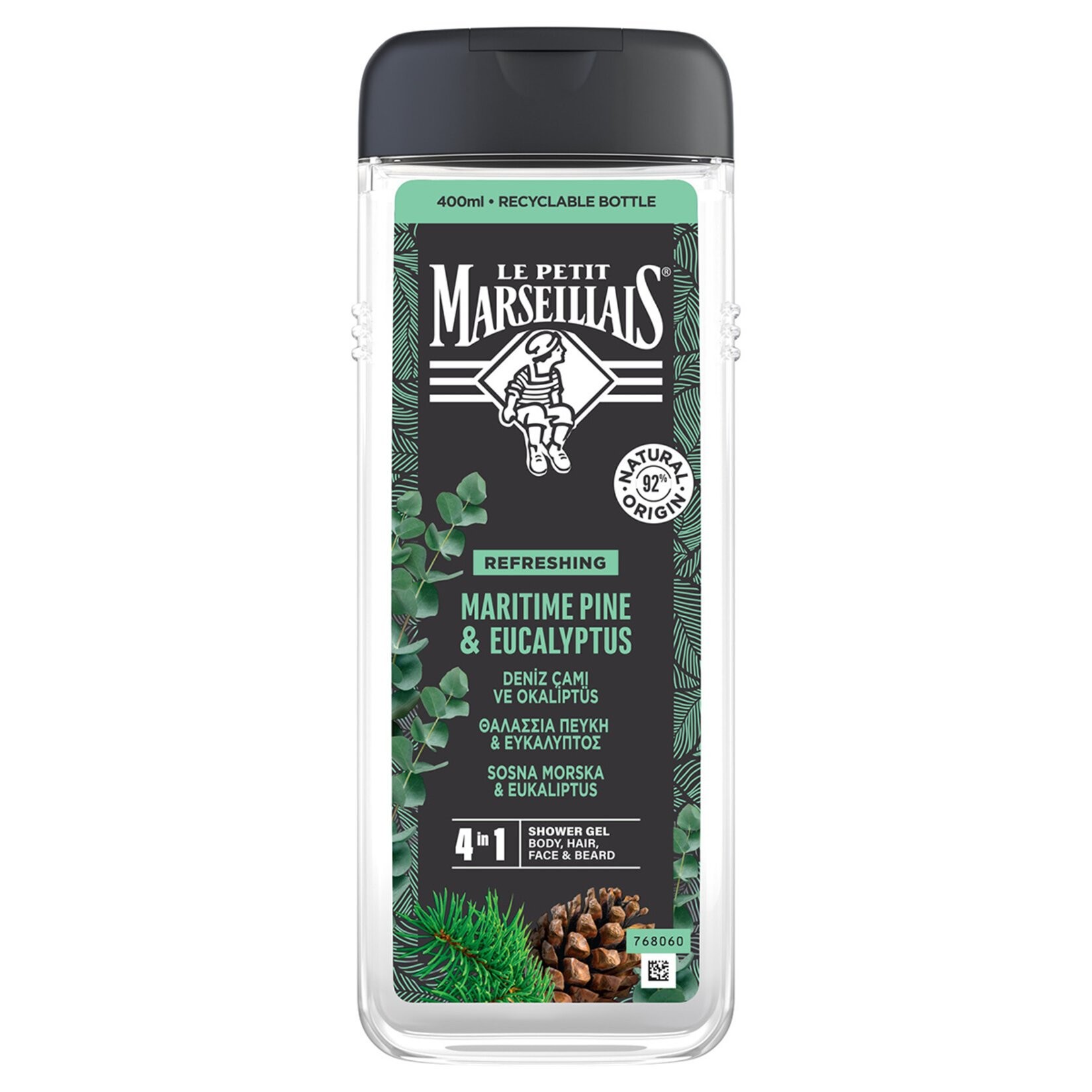 Le Petit Marseillais Men Deniz Çamı ve Okaliptüs 400 ml Duş Jeli