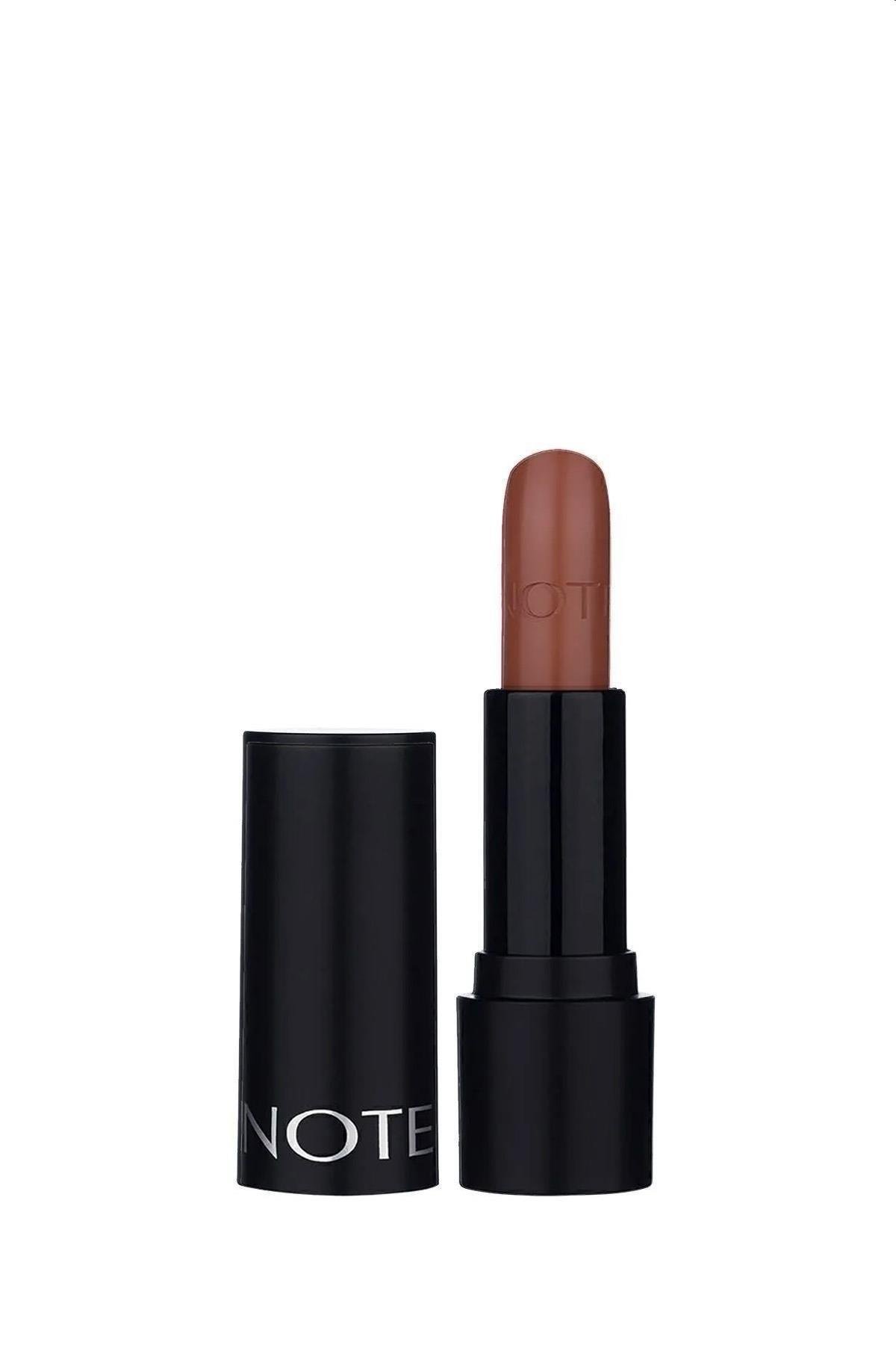 Note Deep Impact Lipstick 07 Warm Chocolatte Kremsi Dokulu Yarı Parlak Ruj - Kahverengi