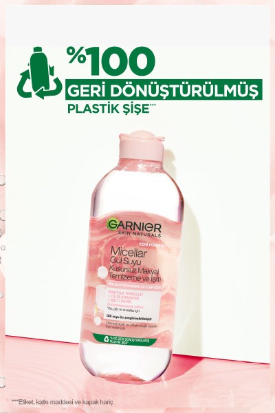 Garnier Micellar Gül Suyu Kusursuz Makyaj Temizleme & Işıltı 400ML