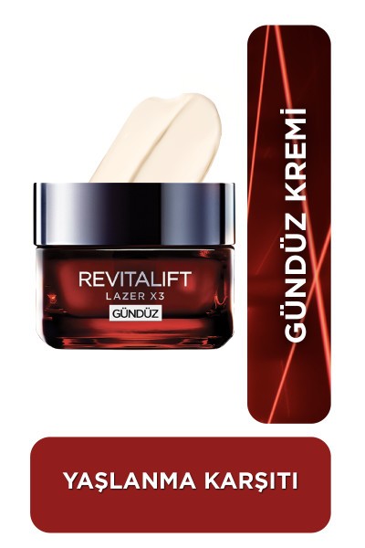 L'Oréal Paris Revitalift Lazer X3 Yoğun Yaşlanma Karşıtı Gündüz Bakım Kremi