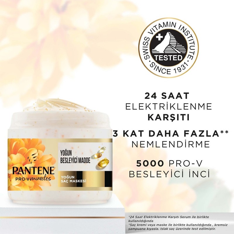 Pantene PRO-V Mıracles Frızz Glow Kuru Saçlar için Maske 300 ml