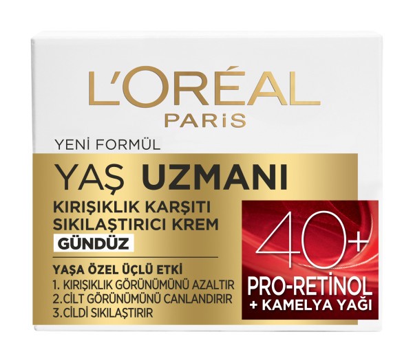 L'Oréal Paris Yaş Uzmanı 40+ Kırışıklık Karşıtı Sıkılaştırıcı Gece Kremi