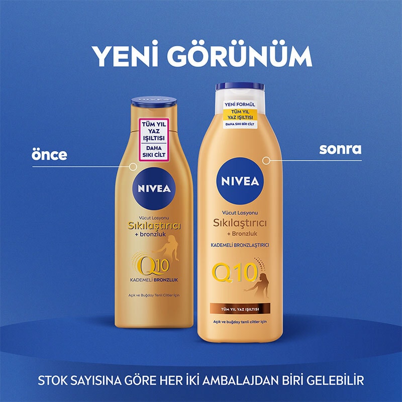 Nivea Vücut Bakım Performance Q10 Losyon Sıkılaştırıcı ve Bronzlaştırıcı 250 ml