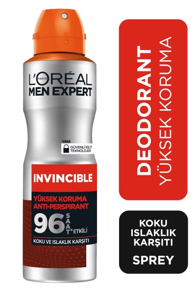 L'Oréal Paris MEN EXPERT INVINCIBLE ANTI-PERSPIRANT DEODORANT 150ML