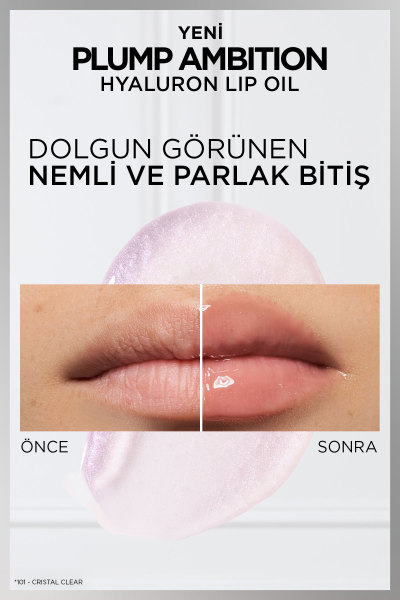 L'Oréal Paris Plump Ambition Hyaluron Lip Oil Besleyici ve Nemlendirici Dudak Parlatıcısı - 390 Cherry Cherie