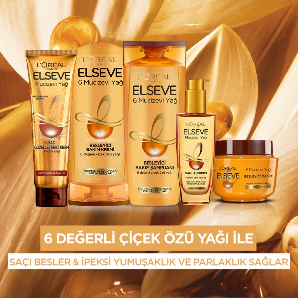 L'Oréal Paris Elseve Mucizevi Yağ Saç Güzelleştirici Krem 150 ml - Kuru ve Sert Saçlar