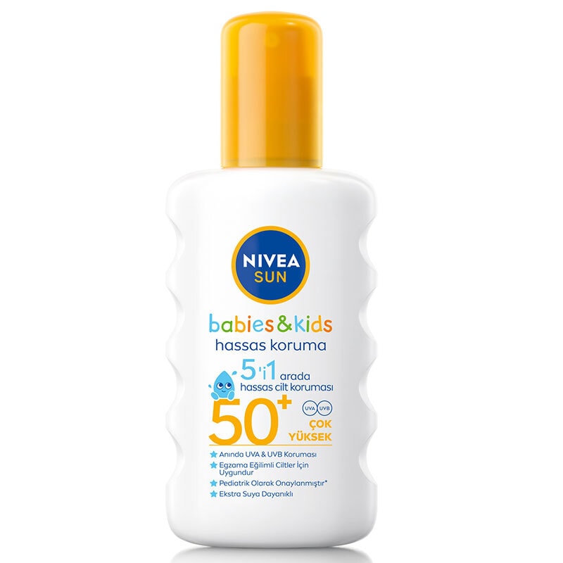 Nivea Sun Güneş Sprey 200 ml Çocuk Hassas Gkf50 + 