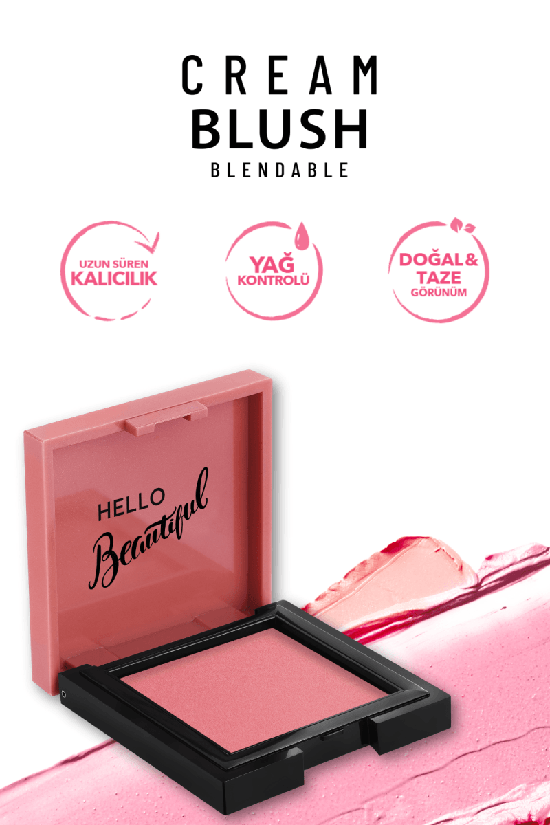 Pastel Cream Blush - Krem Allık 41 Dazzling