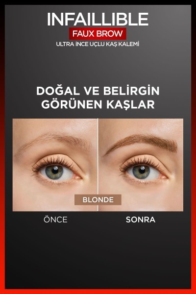 L'Oréal Paris Infaillible Faux Brow Ultra İnce Uçlu Kaş Kalemi - Light Brunette