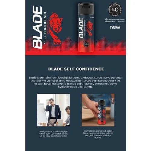 Blade Deodorant 150 ml Self Confidence