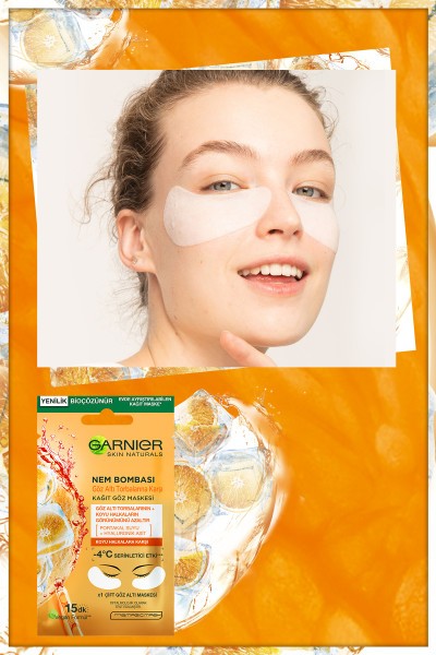 Garnier Nem Bombası Göz Altı Torbalarına Karşı Kağıt Göz Maskesi