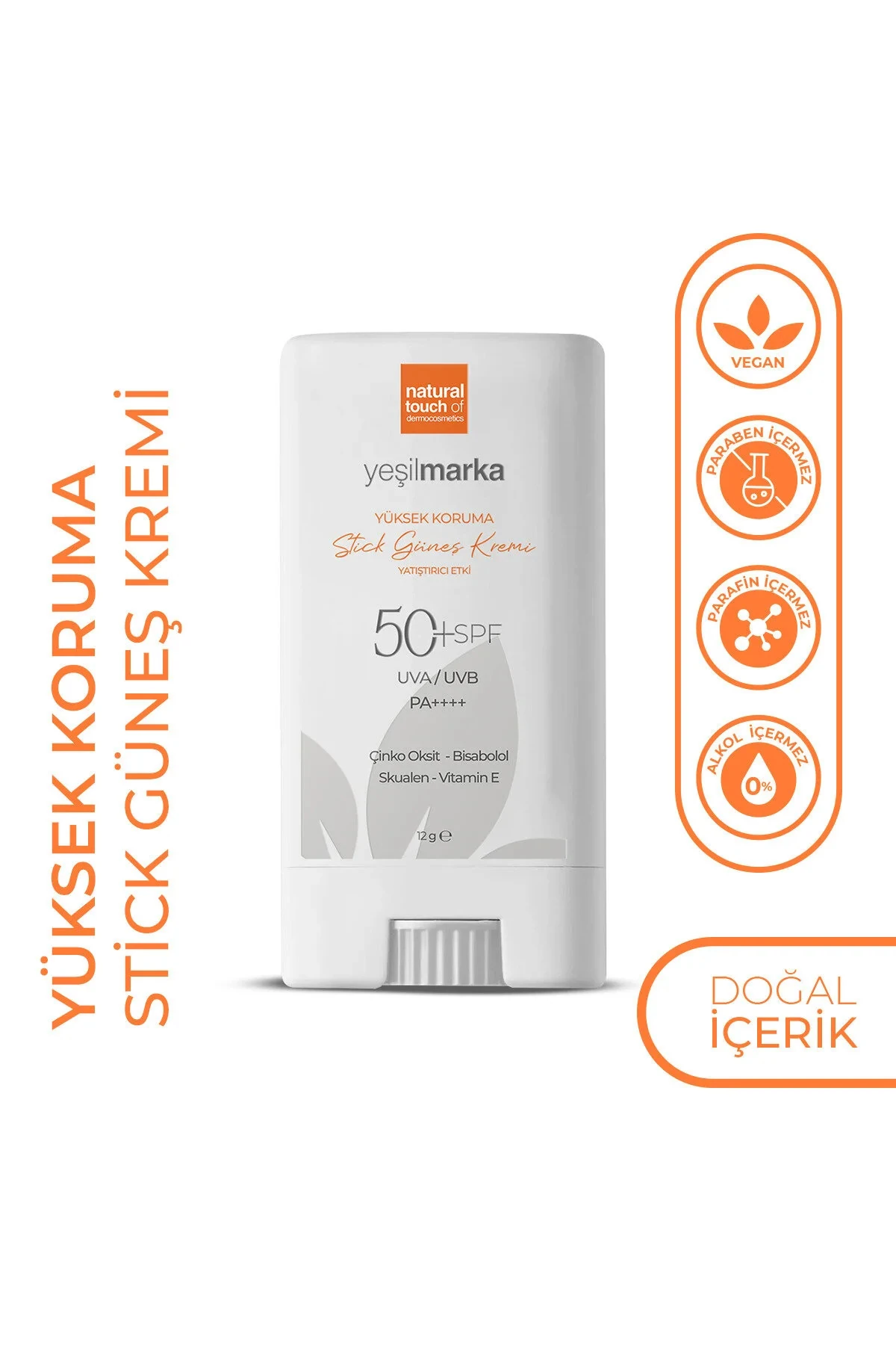 Sun Stick Güneş Kremi 50 Faktör (SPF) Yüz Güneş Kremi