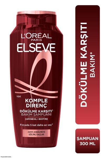 L'Oréal Paris Elseve Komple Direnç Dökülme Karşıtı Şampuan 300 ml