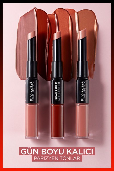 L'Oréal Paris Infaillible 2-Step 24 Saat Kalıcı Likit Ruj & Balm - 215 Wine Oclock