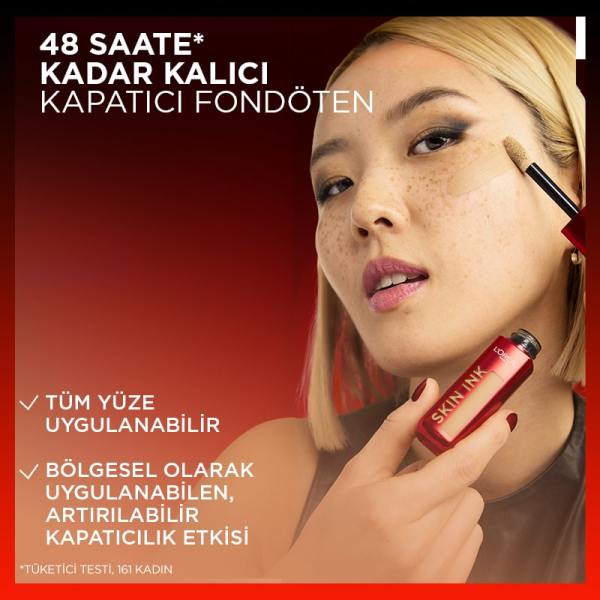 L'Oréal Paris Skin Ink Gün Boyu Kapatıcı Fondöten - Nötr Alt Ton 20
