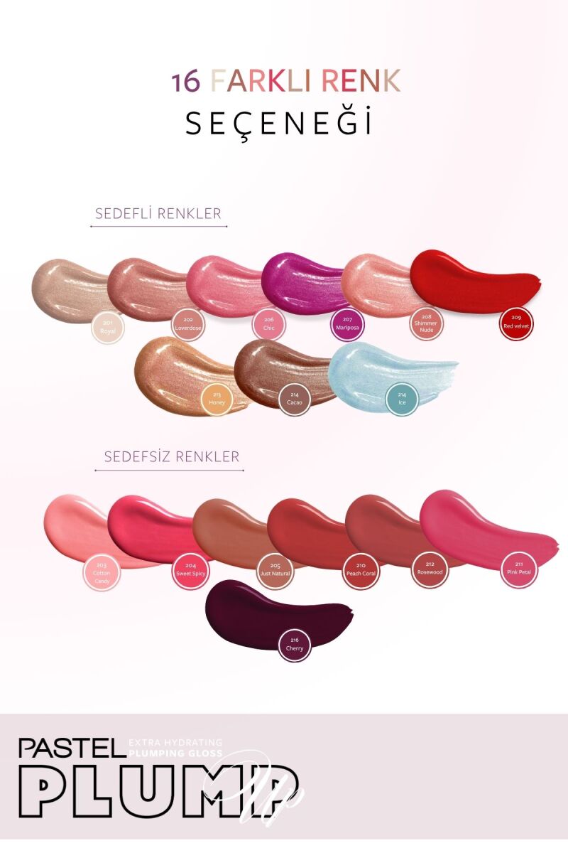 Pastel Plump Up 213 Honey Extra Hydrating Plumping Gloss - Dolgunlaştıran Dudak Parlatıcısı