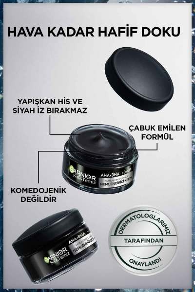 Garnier Saf ve Temiz Kömür Matlaştırıcı Günlük Nemlendirici Krem 50ML