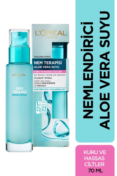 L'Oréal Paris Nem Terapisi Aloe Vera Suyu Kuru ve Hassas Ciltler
