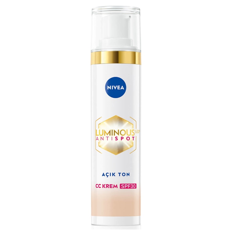 Nivea Luminous630 Leke Karşıtı CC Krem SPF30 Açık Ton