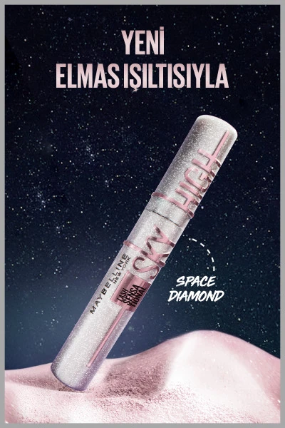 Maybelline New York Lash Sensational Sky High Space Diamond Elmas Işıltılı Maskara