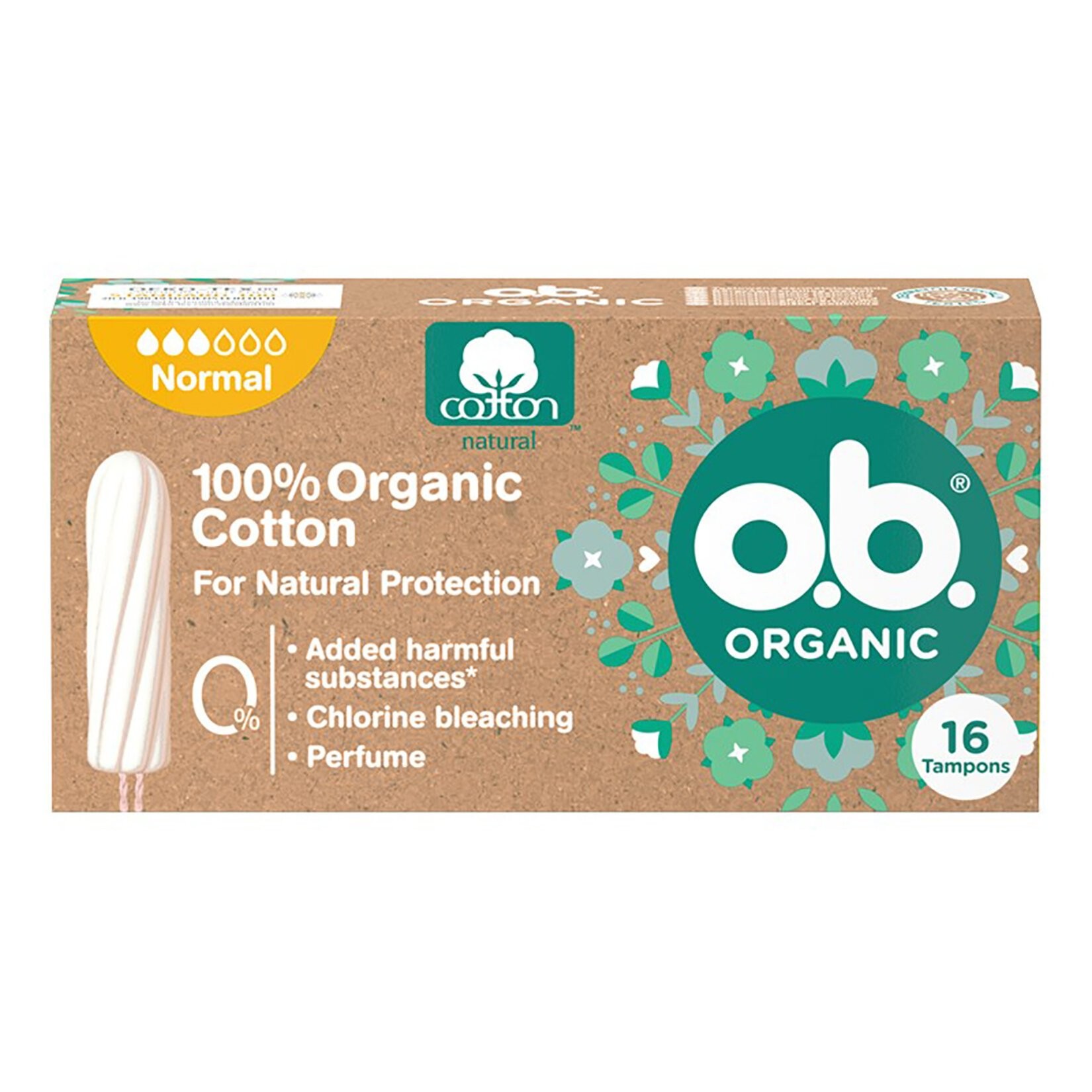 Ob Tampon Organic Normal 16 lı