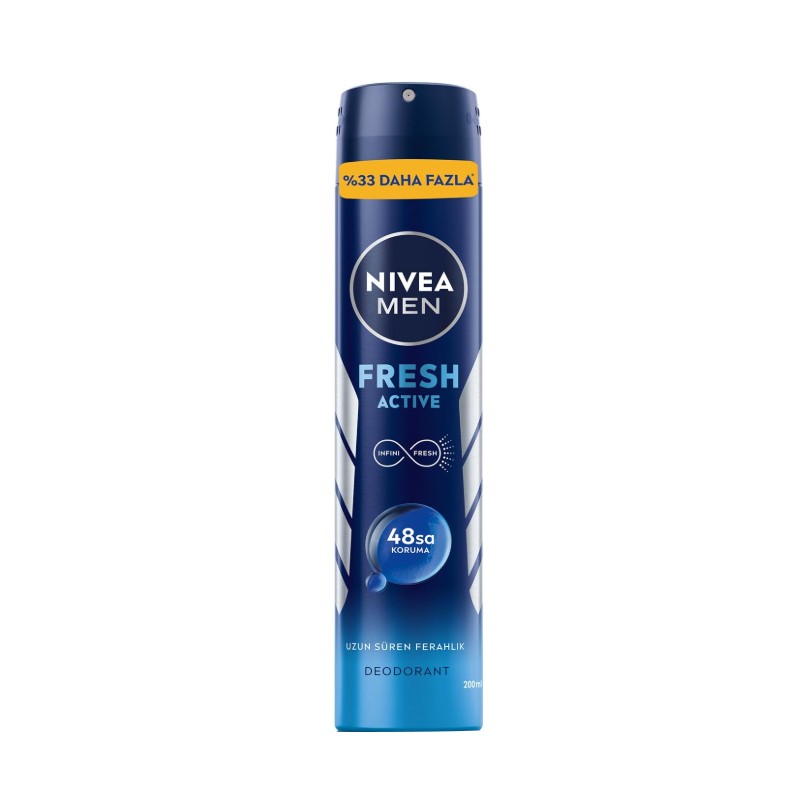 Nivea Men Erkek Sprey Deodorant Fresh Active 200 ml