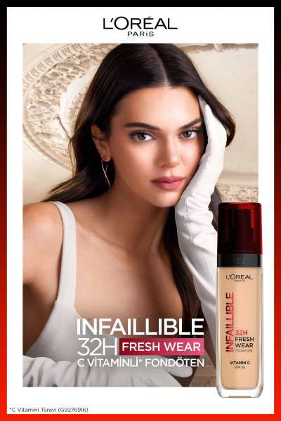 L'Oréal Paris Infaillible 32H Fresh Wear C Vitaminli Fondöten - 145 Rose Beige