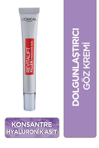L'Oréal Paris Revitalift Filler Dolgunlaştırıcı Yaşlanma Karşıtı Göz Bakım Kremi 15ml -Hyaluronik Asit