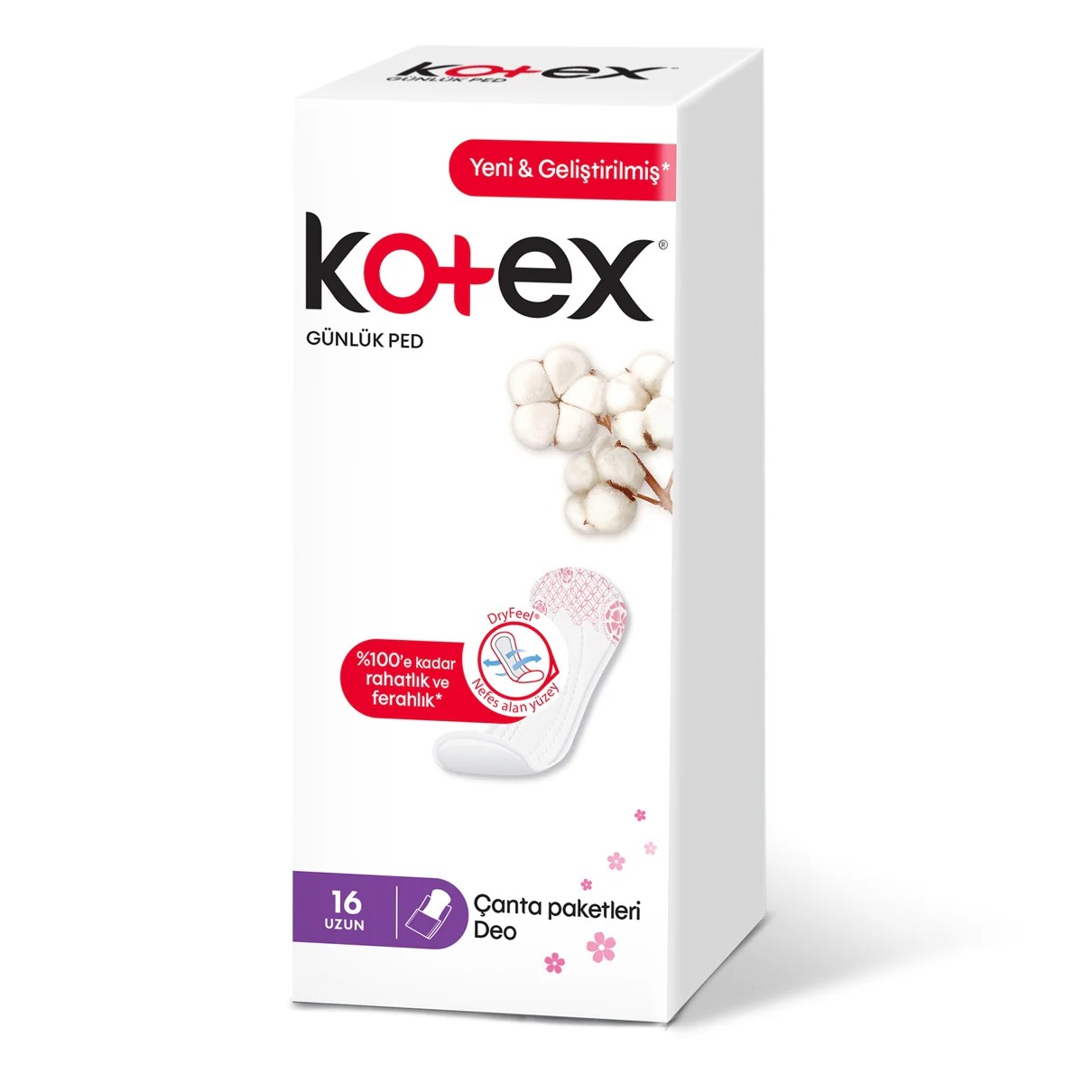 Kotex Anydays Günlük Ped Uzun 16'li