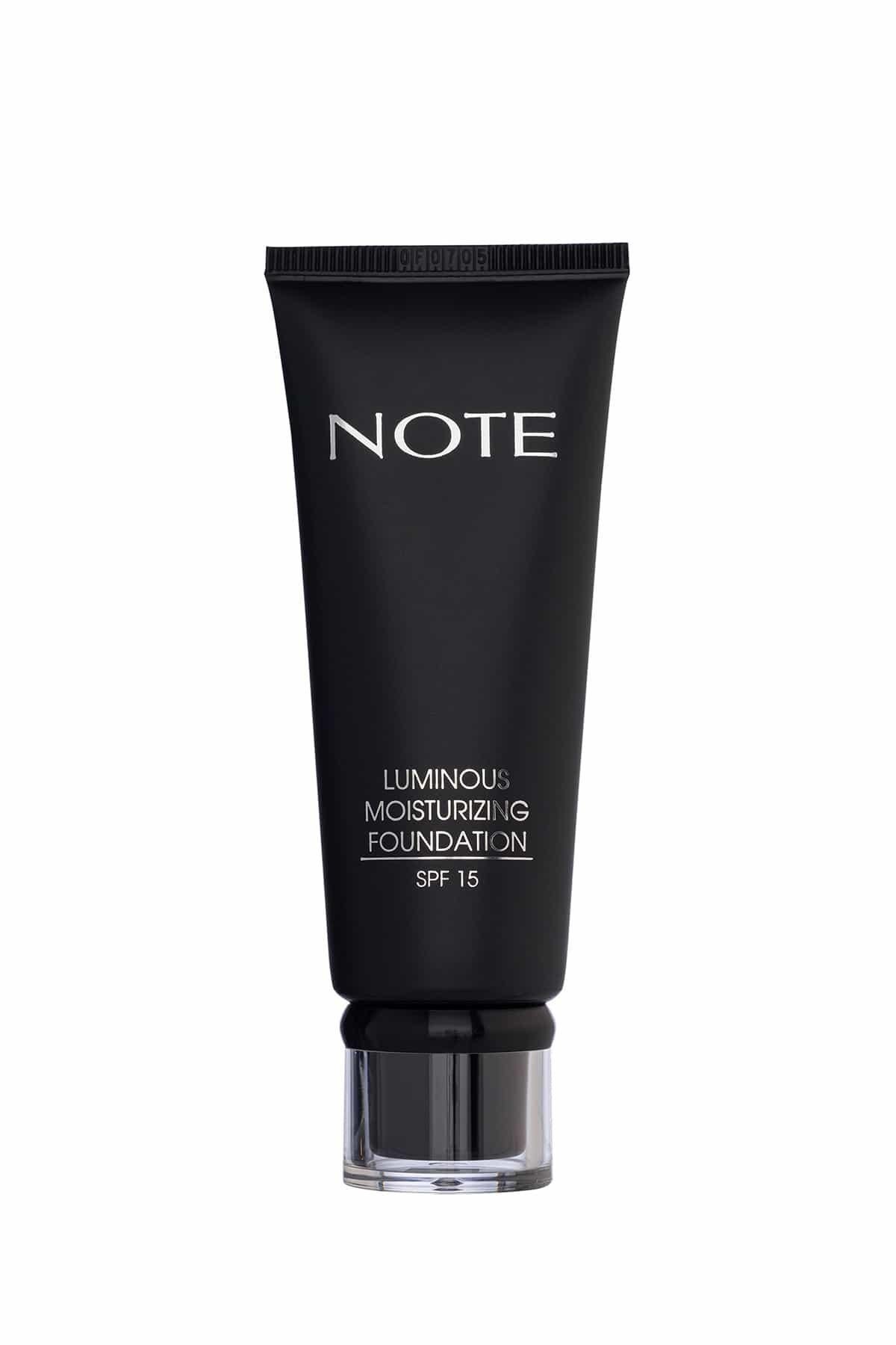 Note Luminous Moisturizing 02 Sand Nemlendirici Etkili SPF 15 Kapatıcı Fondöten