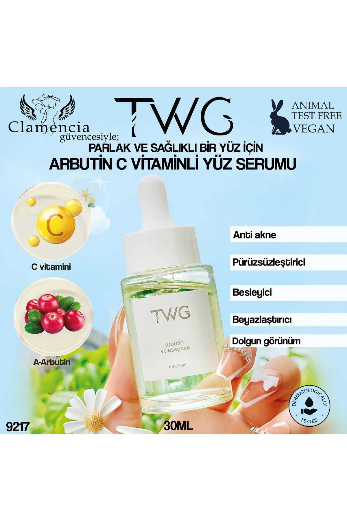 Arbutin C Vitaminli Yüz Serumu